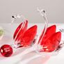 Set of 2 Crystal Red Swans 40th Anniversary Wedding Gifts for Parents Glass Animals Collectibles Figurines Keepsakes 40 Years of Marriage Presents for Couple Unique Ornament for Home Decor Image 4