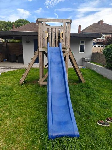 slide and climbing frame