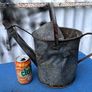 Vintage galvanised watering can Image 2