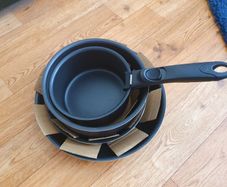Kirkton House Nestable Pan Set - New, Unused, Detachable Handle