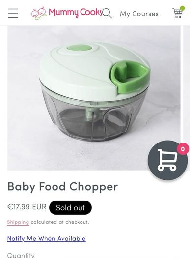 Baby weaning items