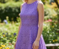 Purple Tilly Lace Dress Size 16