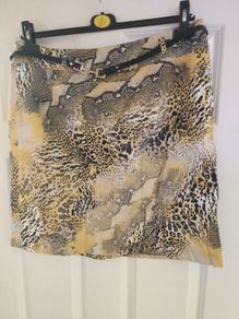 Cosima by No 1dressy animal skin print skirt size UK16 EU44 Postage included