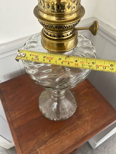 Vintage Glass Oil Lamp