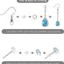 350 Pcs Earrings Making Supplies Kit 925 Silver Hypoallergenic Plated Fish Hooks Earring with Clear Earring Safety Backs Posts and Open Jump Rings Image 5
