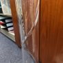 Very tall glass vase Louise Kennedy 2 feet high Image 3