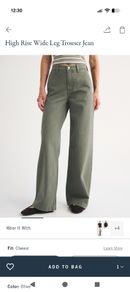 abercrombie olive jeans