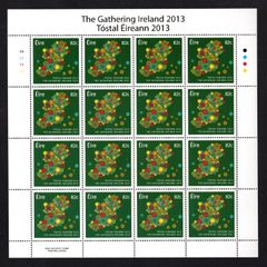 2013 Ireland The Gathering Ireland 2013 Commemorative Stamp Sheetlet Plate 1A1A1A1A Mint Never Hinged (MNH)