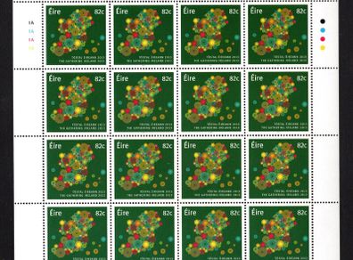 2013 Ireland The Gathering Ireland 2013 Commemorative Stamp Sheetlet Plate 1A1A1A1A Mint Never Hinged (MNH)