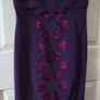 Karen Millen bodycon dress - size 10 - purple and pink - New Image 2