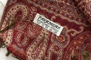 Pashmina - Decorative Red, gold and golden thread.