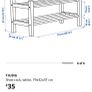 IKEA Shoe rack, Tjusig Image 7