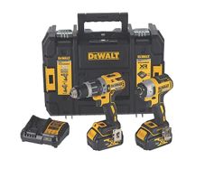 DeWalt DCK266M2T 18v XR Brushless Twin Pack DCD796 Combi Drill & DCF887 Impact Driver 2 x 4.0Ah Batteries