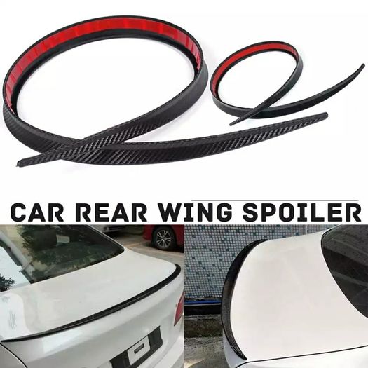 1.5 m black rear car spoiler with 3m adhesive