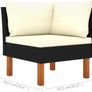 Outdoor Corner Sofa Seat  PE Rattan & Steel Frame with Cushions | Modern Garden Furniture Image 5