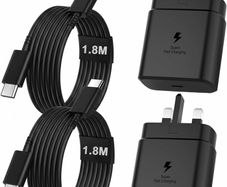 45W USB-C Super Fast Charger for Samsung Galaxy, 2Pack Type C Fast Charging Block & 1.8m USBC Android Phone Cable for Galaxy S25 Ultra/S25 S24 S23 S22 S21 S20 S10 Ultra/Plus,Galaxy Tab S9 S8