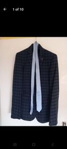 Mens Check 3 piece suit