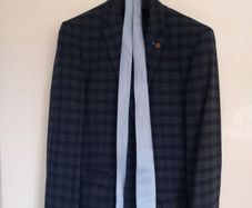 Mens Check 3 piece suit