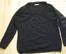 Chesca ladies Jumper Navy with pearl design size 2 or 16 to 18