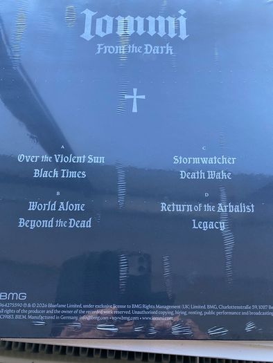 Tony Iommi "From the Dark" vinyl red and black marble