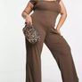 Wide legged ribbed jumpsuit BNWT Image 3