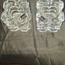 Pair of Heavy, Clear Crystal Glass Cube Shaped Votive Candle Holders, Image 2