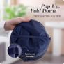 Deluxe Pop-up Laundry Basket 14 x 24 inch Navy - Brand New Image 3