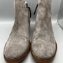 Jigsaw Ankle Boots Grey Suede Size 39 UK 6 - Zip and Buckle - Leather Sole Image 3