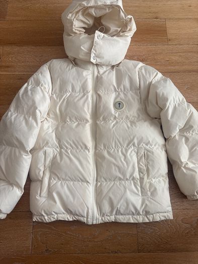 Cream Trapstar Puffer Jacket Medium