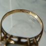 Vintage 9ct Gold Topaz and CZ Trilogy Ring by Charles Lyster and Son, Size P, 1.54g Image 3