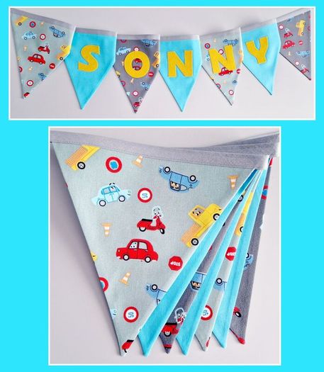 Eco-Friendly Personalised Cotton Bunting Made to Order