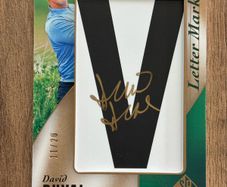 2021 SP Game Used Leaderboard Letter Marks 11/20 David Duval #LM-DD Auto