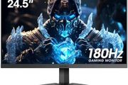 KOORUI 24.5 Inch FHD Gaming Monitor, VA, 1ms, Adpitive Sync, HDMI (144Hz)/DisplayPort (180Hz), sRGB 99%, VESA, Tilt Adjustable, Eye Care