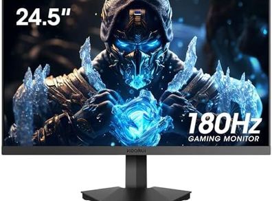 KOORUI 24.5 Inch FHD Gaming Monitor, VA, 1ms, Adpitive Sync, HDMI (144Hz)/DisplayPort (180Hz), sRGB 99%, VESA, Tilt Adjustable, Eye Care