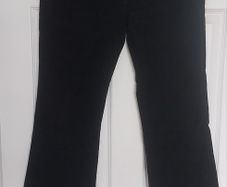 M & S Black suede trousers UK 12