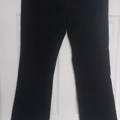 M & S Black suede trousers UK 12