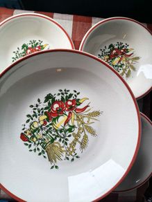 Vintage Pasta Bowl set