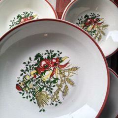Vintage Pasta Bowl set