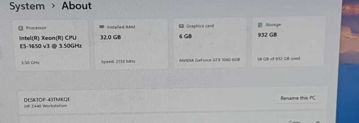 HP Z440 Gaming Workstation | Xeon E5-1620 v4 | 32GB ECC RAM | GTX 1060 - 6GB / Quadro P2000 5GB