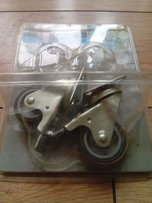 Brand New Heavy Duty Castors Wheels Pair 50mm