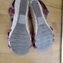 Ladies red burgundy leather platform sandals New size EU 41 7 UK Image 3