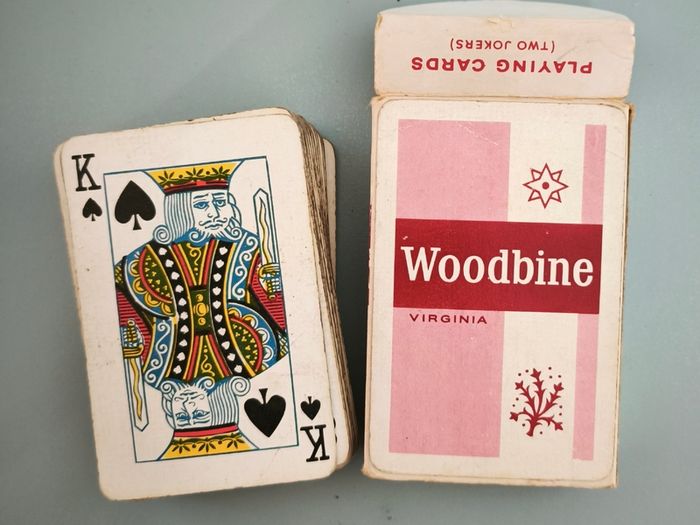 Vintage woodbines cigarette playing cards