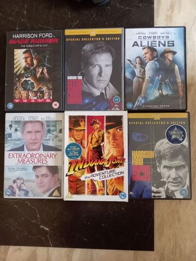 Harrison Ford Dvd Bundle Collection Blade Runner Star Wars Indiana Jones Etc