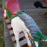large Christmas rocking horse on a bow Image 4