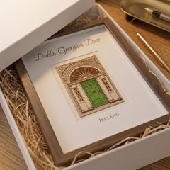 Dublin Georgian Door Laser Engraved Walnut Picture Frame with Gift box