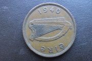Irish Republic. One Penny (1940) Rare Year!