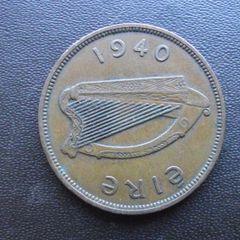Irish Republic. One Penny (1940) Rare Year!