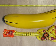 Free big inflatable banana and ukulele
