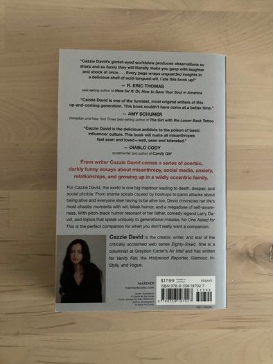 Cazzie David No One Asked For This Book New