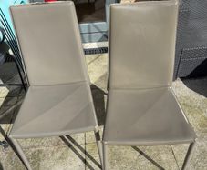 6 Calligaris Aida Leather Dining Chairs